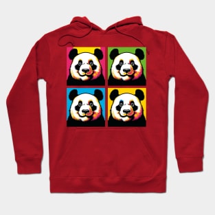 Pop Squinting Panda - Funny Panda Art Hoodie